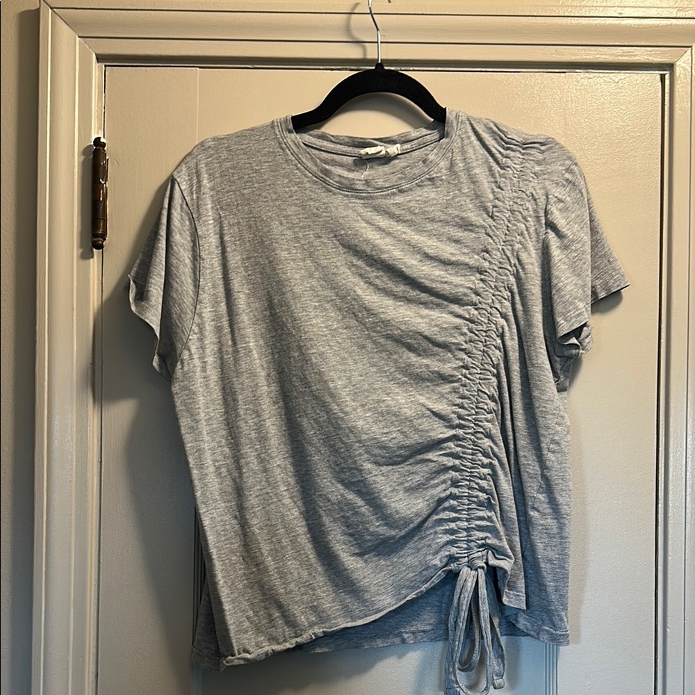 Gray Ruched Women's Top